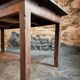 Table de ferme française ancienne en chêne avec deux tiroirs — XIXe siècle