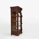 Baroque Style Display Case in Oak, Belgium, 1950s