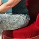 Paire de fauteuils crapaud velours rouge