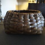 Woven wooden basket - 1930s/1940s