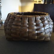 Woven wooden basket - 1930s/1940s