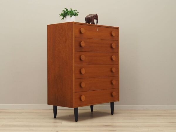 Commode en teck, design danois, années 1960, production : Danemark