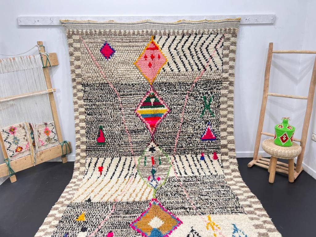 Traditional Moroccan rug, pure wool, 3x2 m.