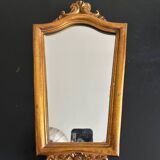 miroir mural en bois doré