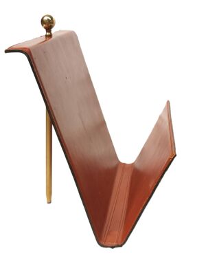 Porte-revues vintage - moderniste cuir