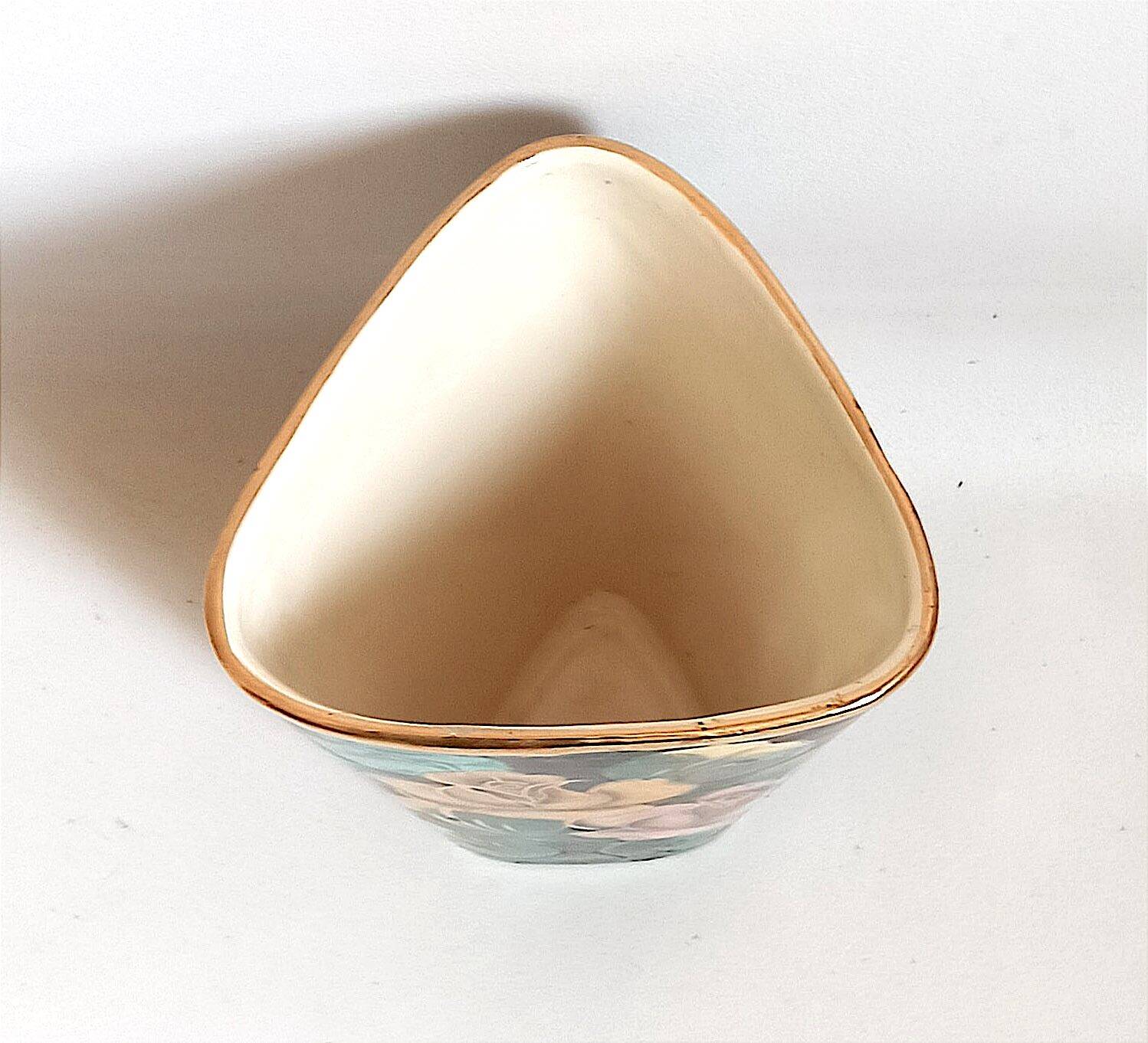 Vase Vallauris Monaco décor floral Hauteur 25,3 cm
