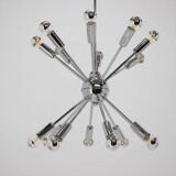 Chrome Pendant of the Space Age, Mid-Century, Sputnik, 1980s