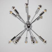 Chrome Pendant of the Space Age, Mid-Century, Sputnik, 1980s