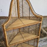 Rattan shelf, 1970