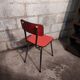 Chair in pink red formica 1960