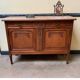 Antique Art Nouveau walnut sideboard, chest of drawers,