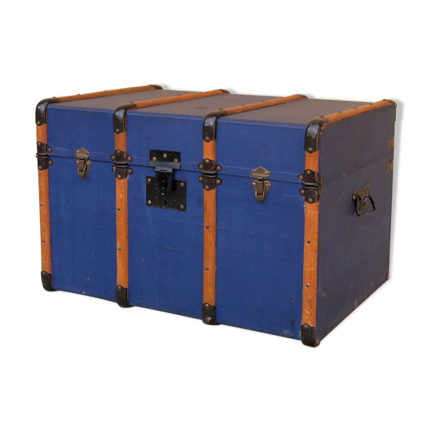 Blue vintage trunk