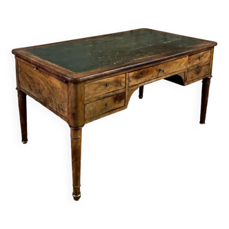 Flat mahogany desk Louis Philippe XIX century