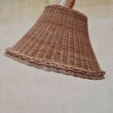Vintage rattan floor lamp