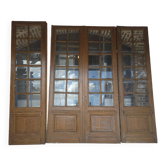 Portes de communication vitrées en sapin (les 4 )