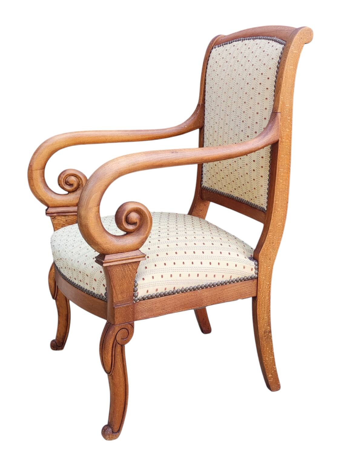 Old office chair with a stick