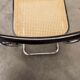 Fauteuil b64 Breuer noir cannage accoudoirs et tampons neufs