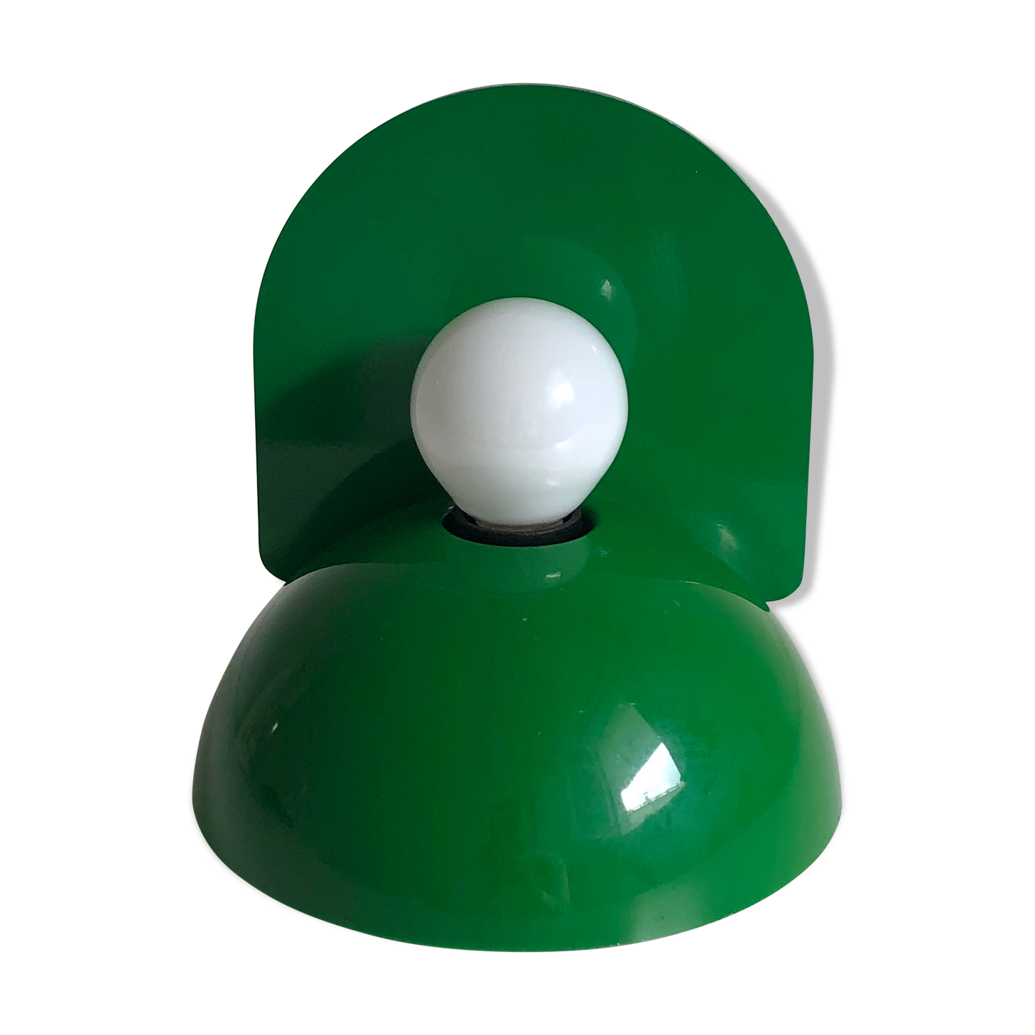 Green Buco sconce by Claudio Dini edited by Artemide, 1974