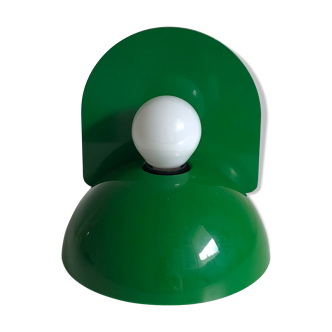 Green Buco sconce by Claudio Dini edited by Artemide, 1974