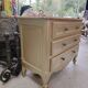 Vintage commode relooked in gold - 1950s
