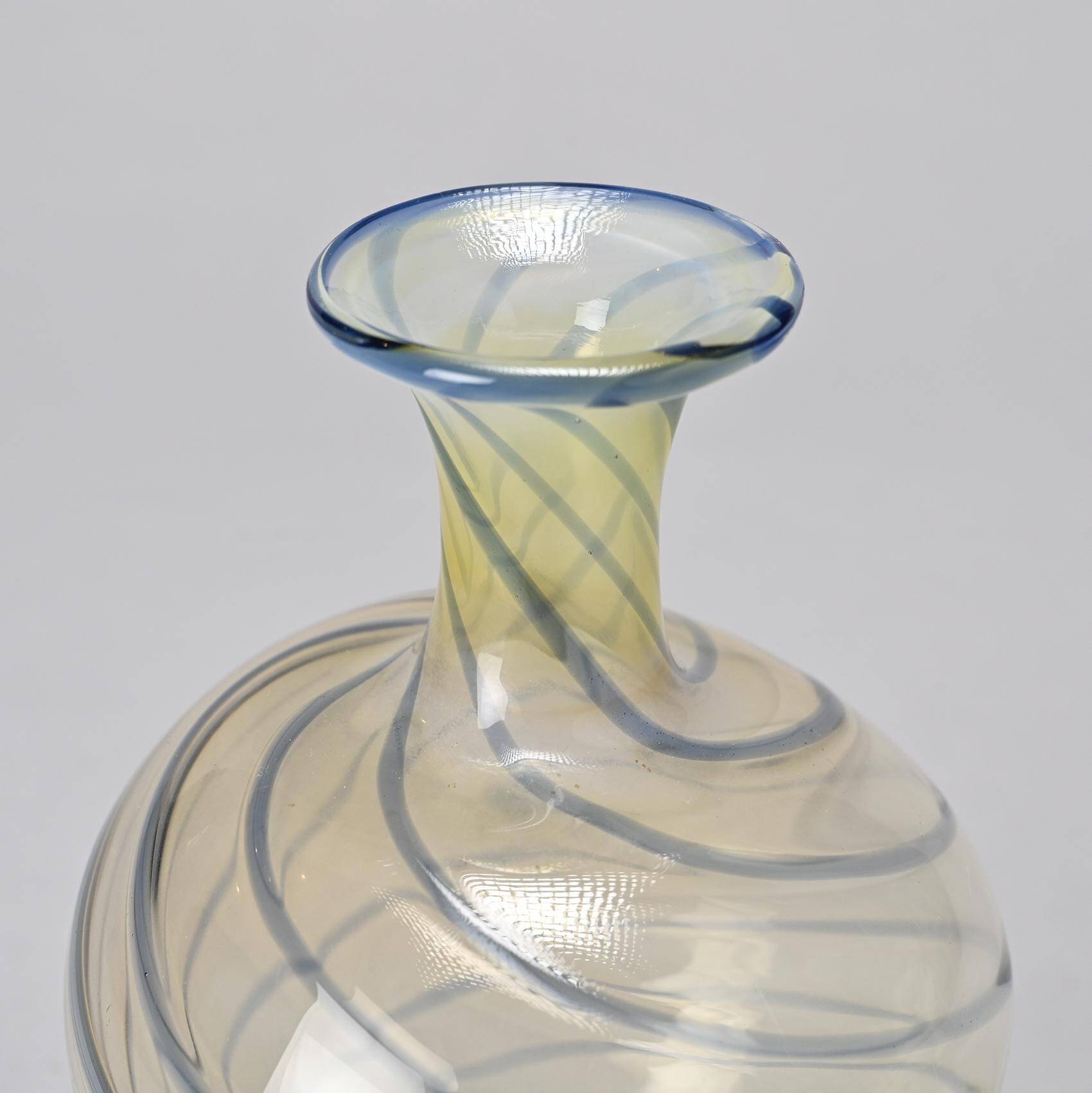 Blown glass vase, 1989