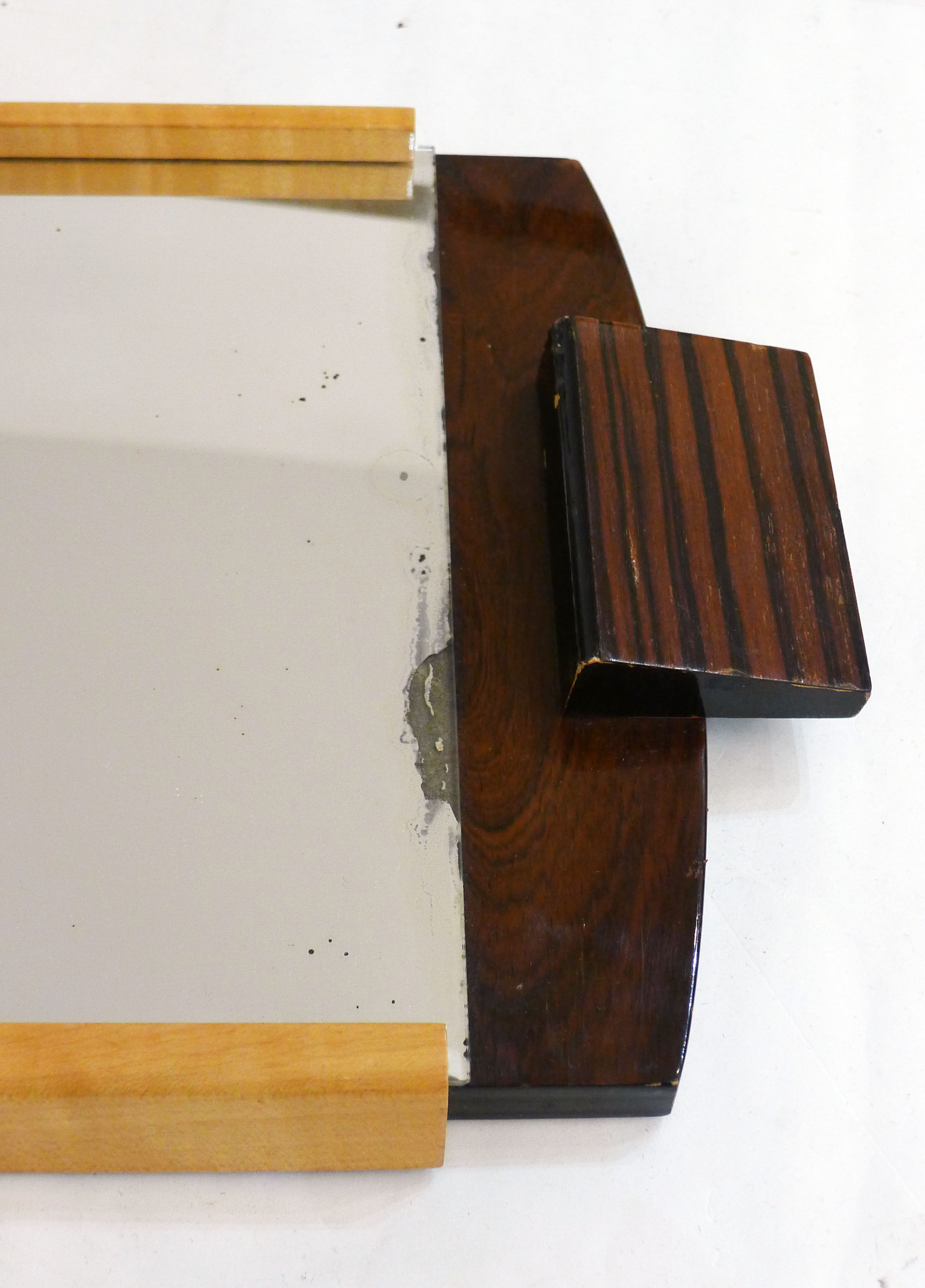 Two-tone art deco mirror tray