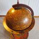 Vintage globe bar cabinet, colonial style, Italy, 1970s