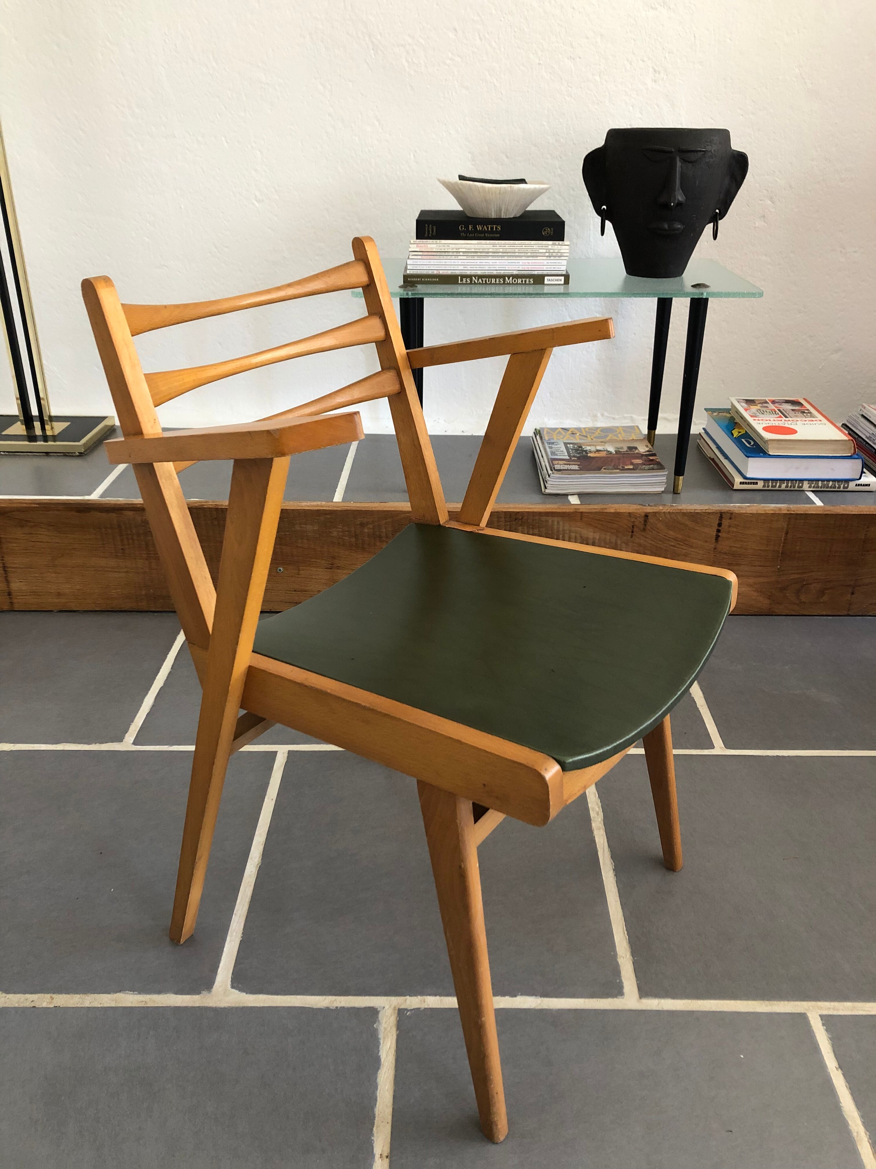 Vintage 50s bridge armchair