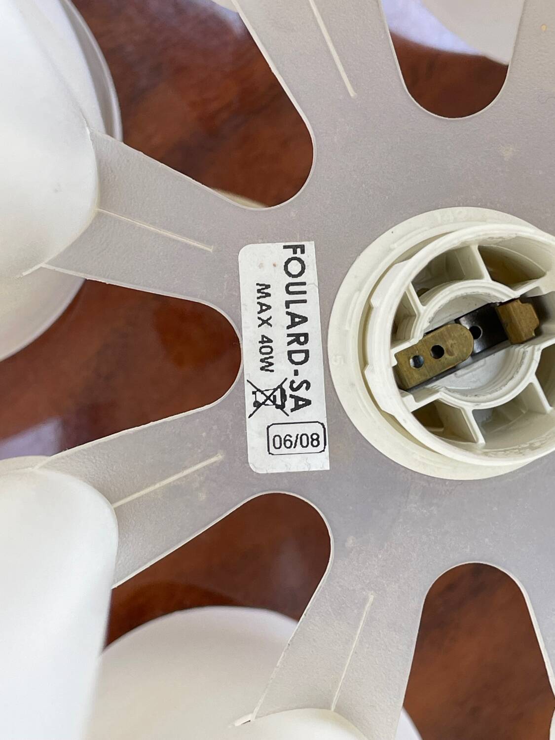 Pair of Foulard slamp lamps