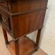Empire style mahogany bedside table
