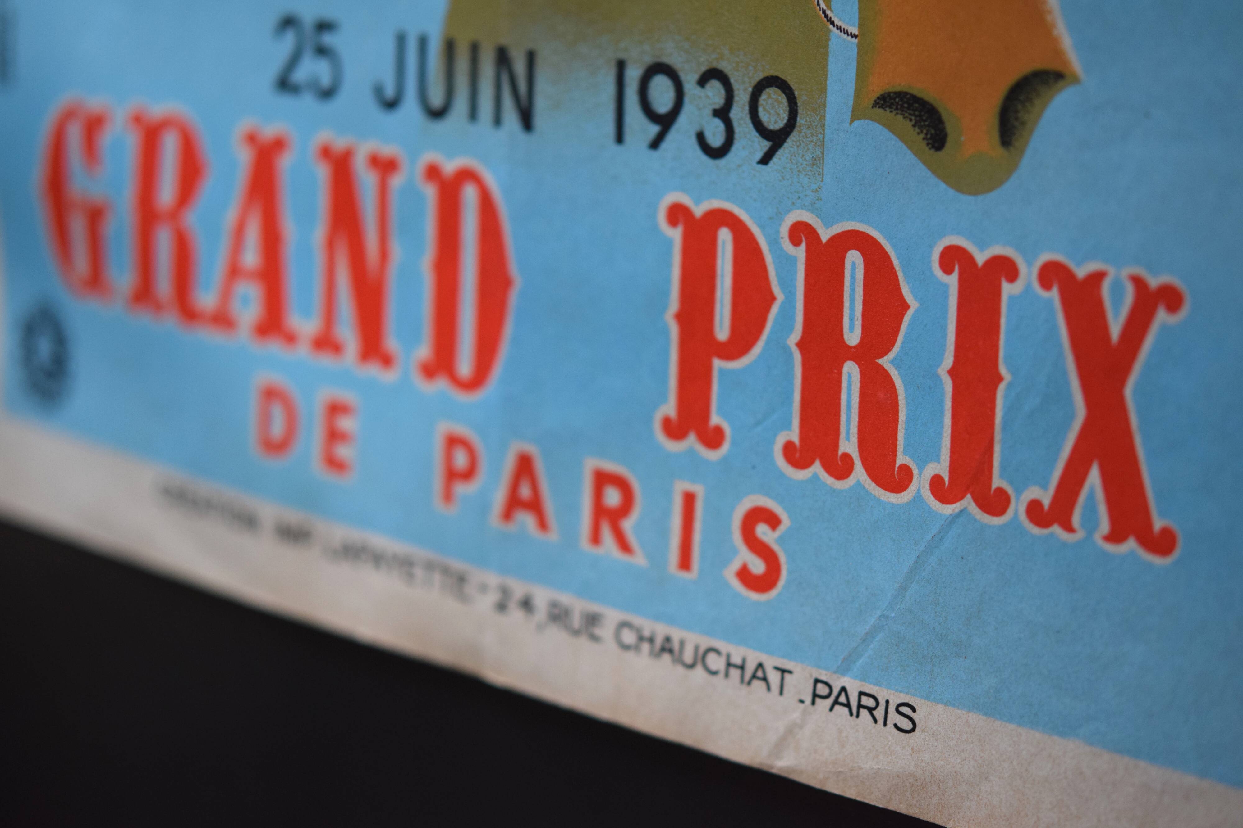 1939 National Lottery Poster "Grand Prix"