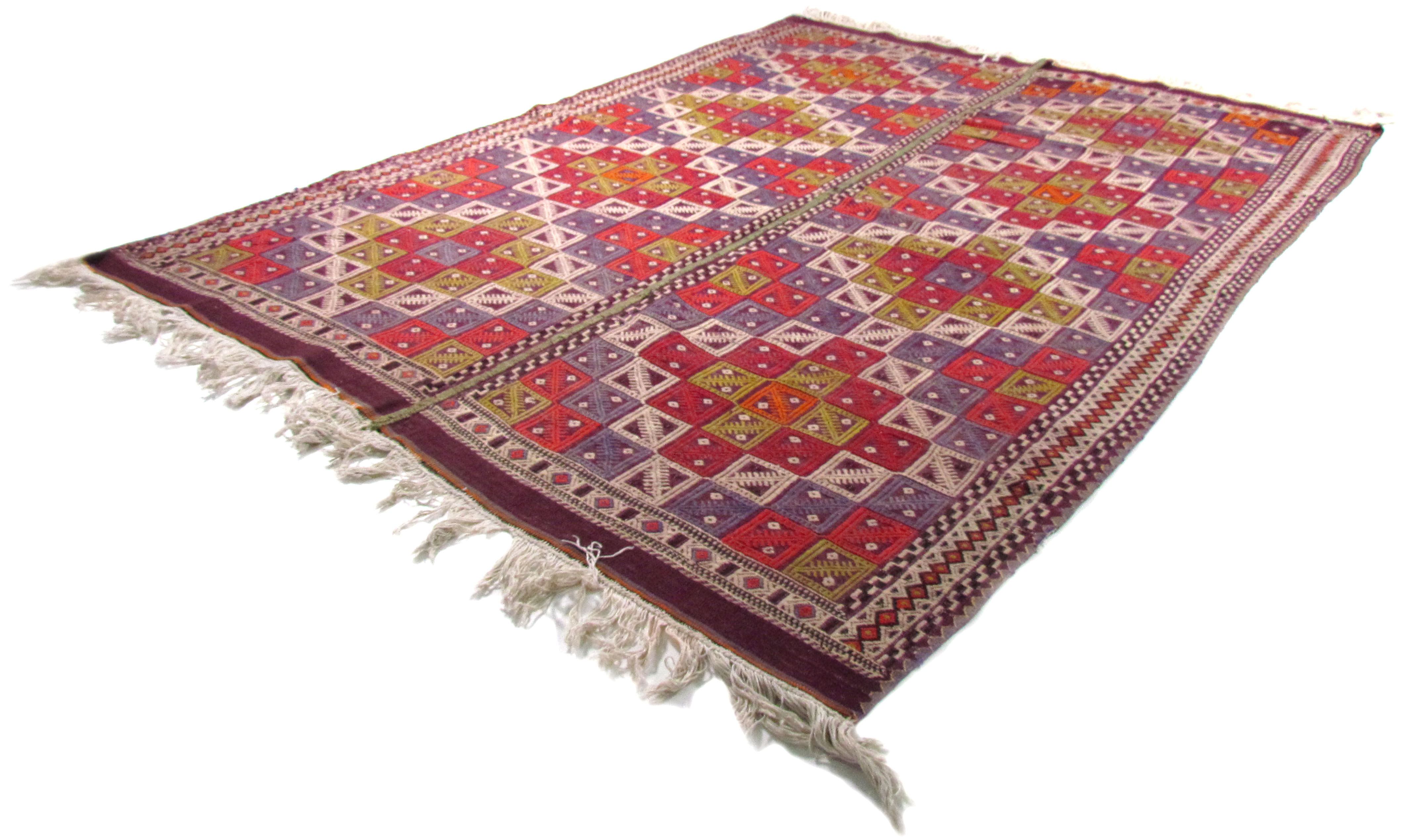 Turkish Anatolian handmade kilim rug 147 x 212 cm