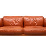 Stunning Leather 2.5 seater Sofa design by Pierluigi Cerri for poltrona fra