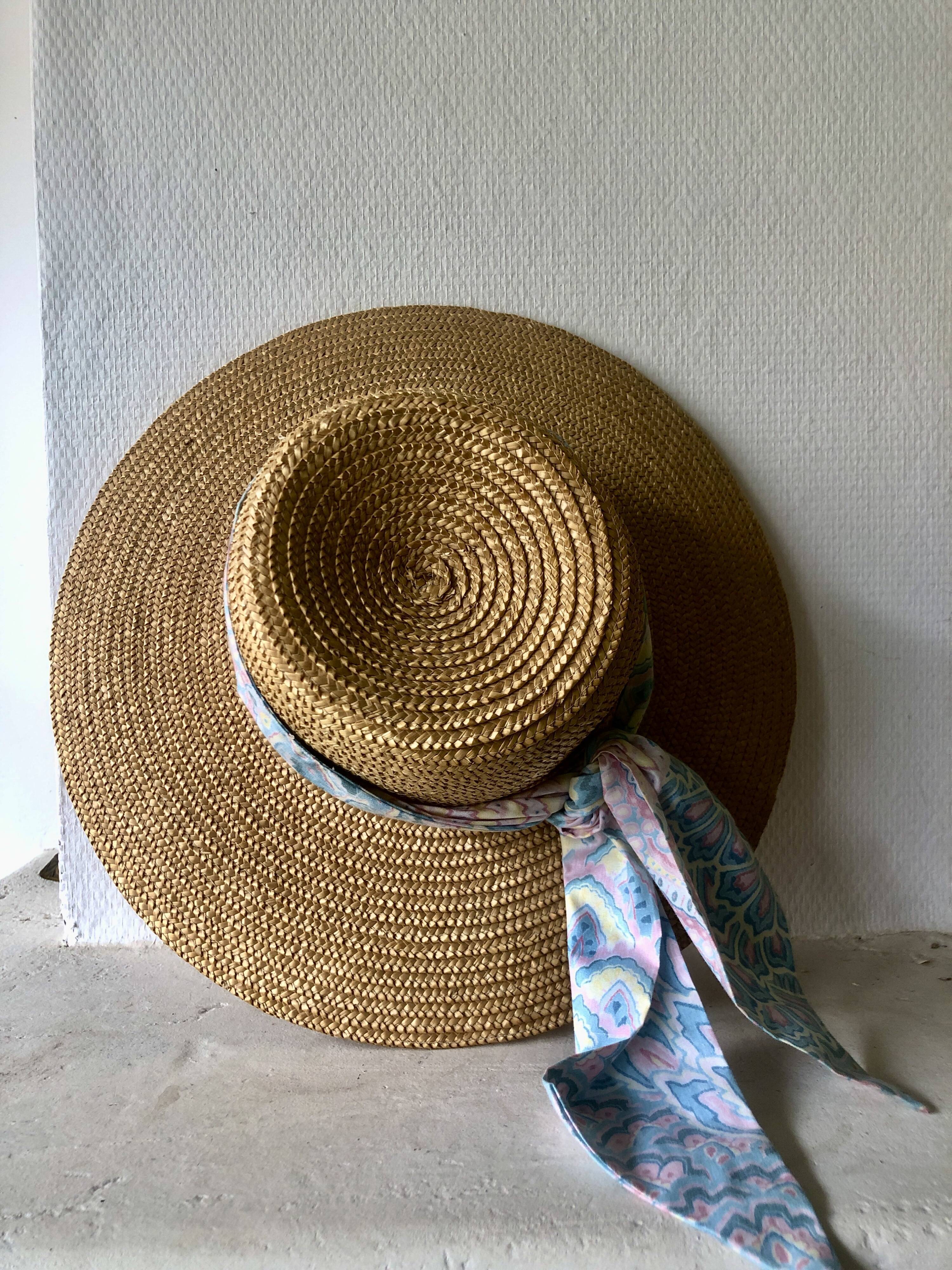 Decorative straw hat