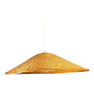 Suspension osier vintage grande taille