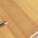Table de repas extensible en acajou blond
