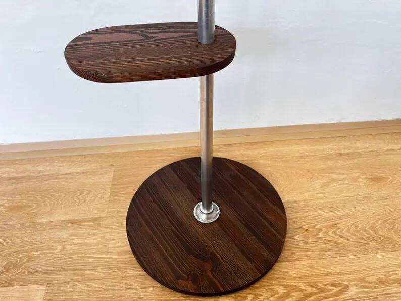 Support de fleurs Bauhaus en chrome tubulaire, années 1940