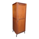 Vintage Wooden and Metal Wardrobe / Boarding School 1950