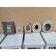 Set of 5 cerused wood mirrors