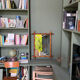 Large vintage bamboo mirror