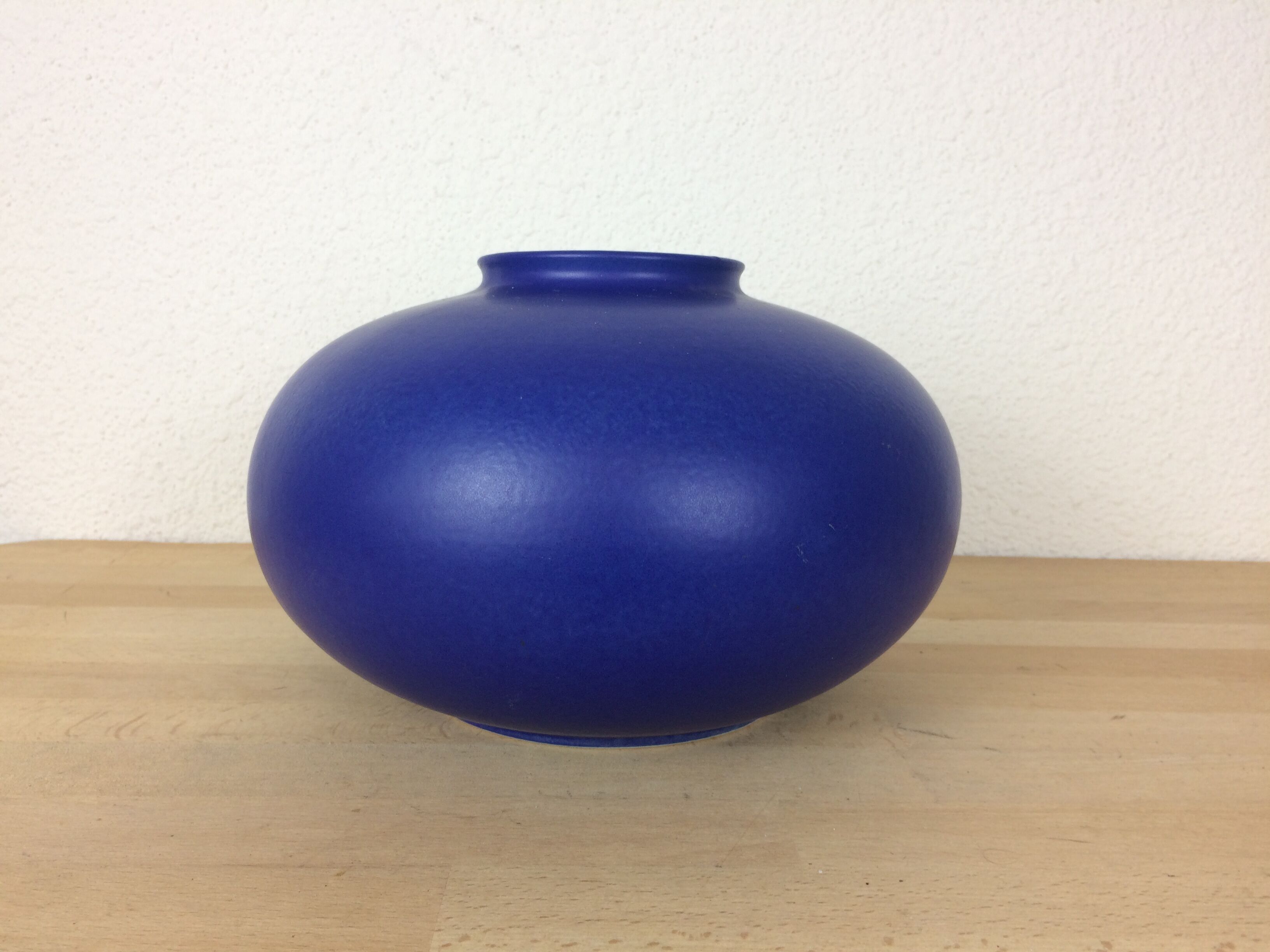 Blue ceramic pansu vase 26 cm