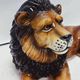 Lion statue ceramic