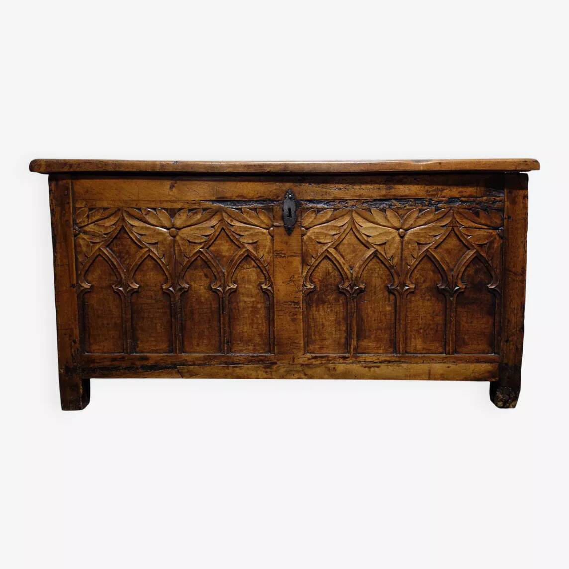 Rustic Neo-Gothic Chest, Mid-18th Century