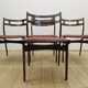 Dining room set in rosewood with table and 4 chairs, 1960s.