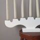 Bougeoir danois en bois chandelier vintage design scandinave contemporain