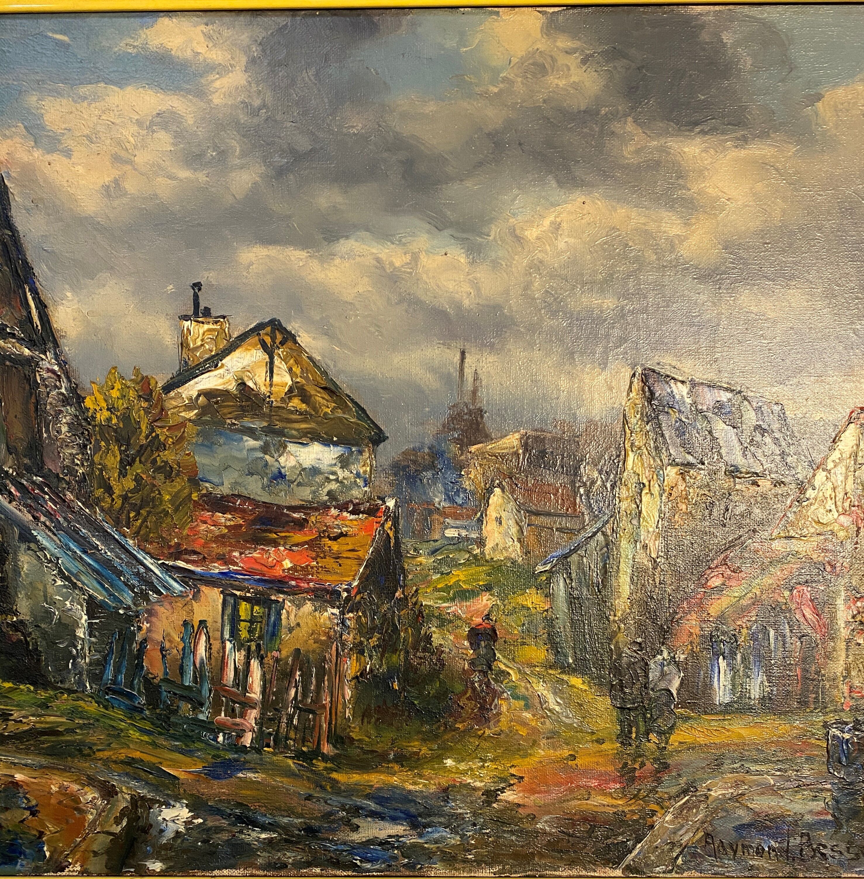 Painting, oil on canvas, Landscape on the island of St Denis by Raymond Besse.