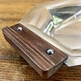 Bannette basket bread basket Art Deco silver metal Rosewood Christofle Alfenide