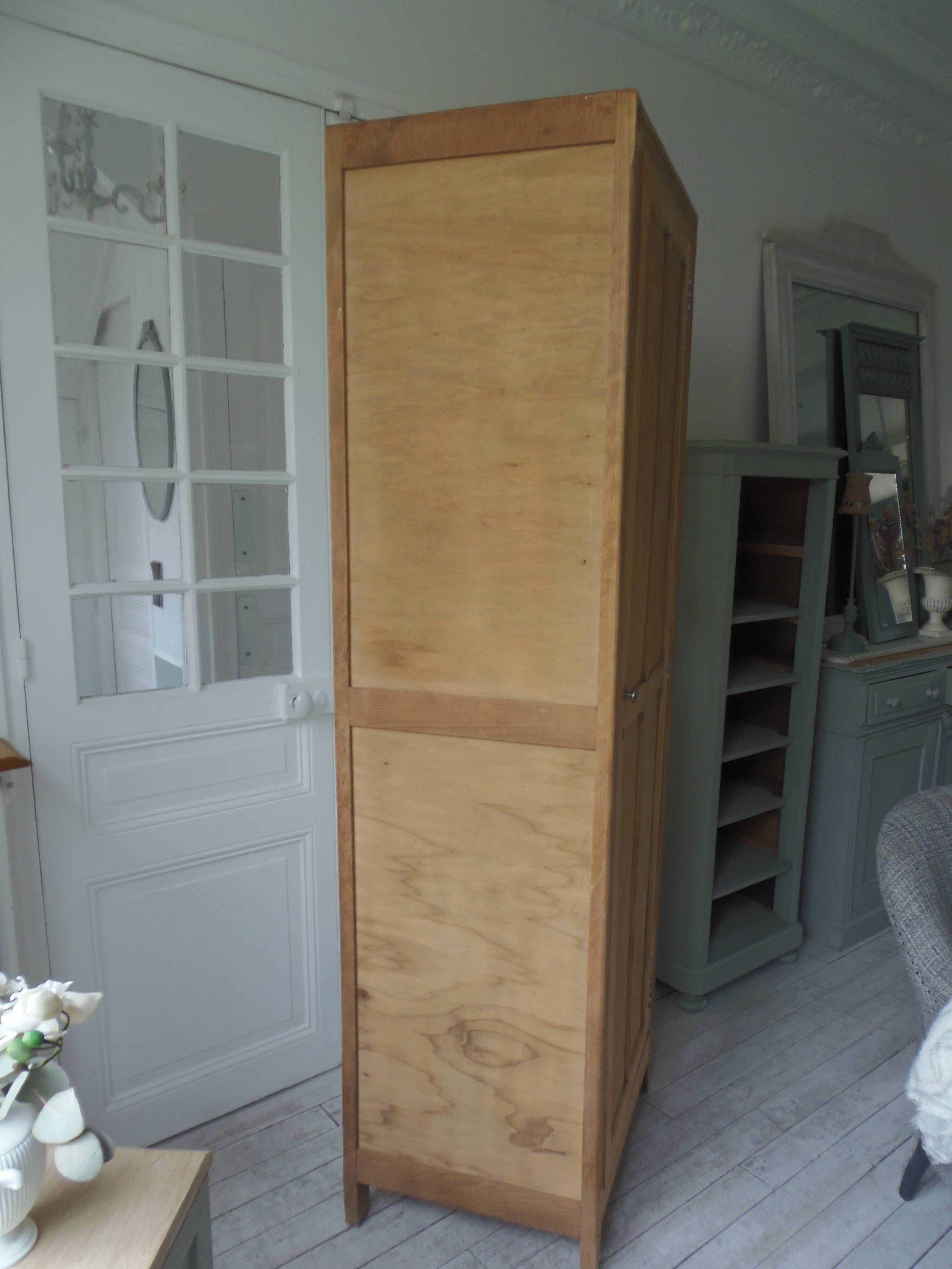 Wardrobe, vintage Parisian dresser has been completely sanded and waxed.
