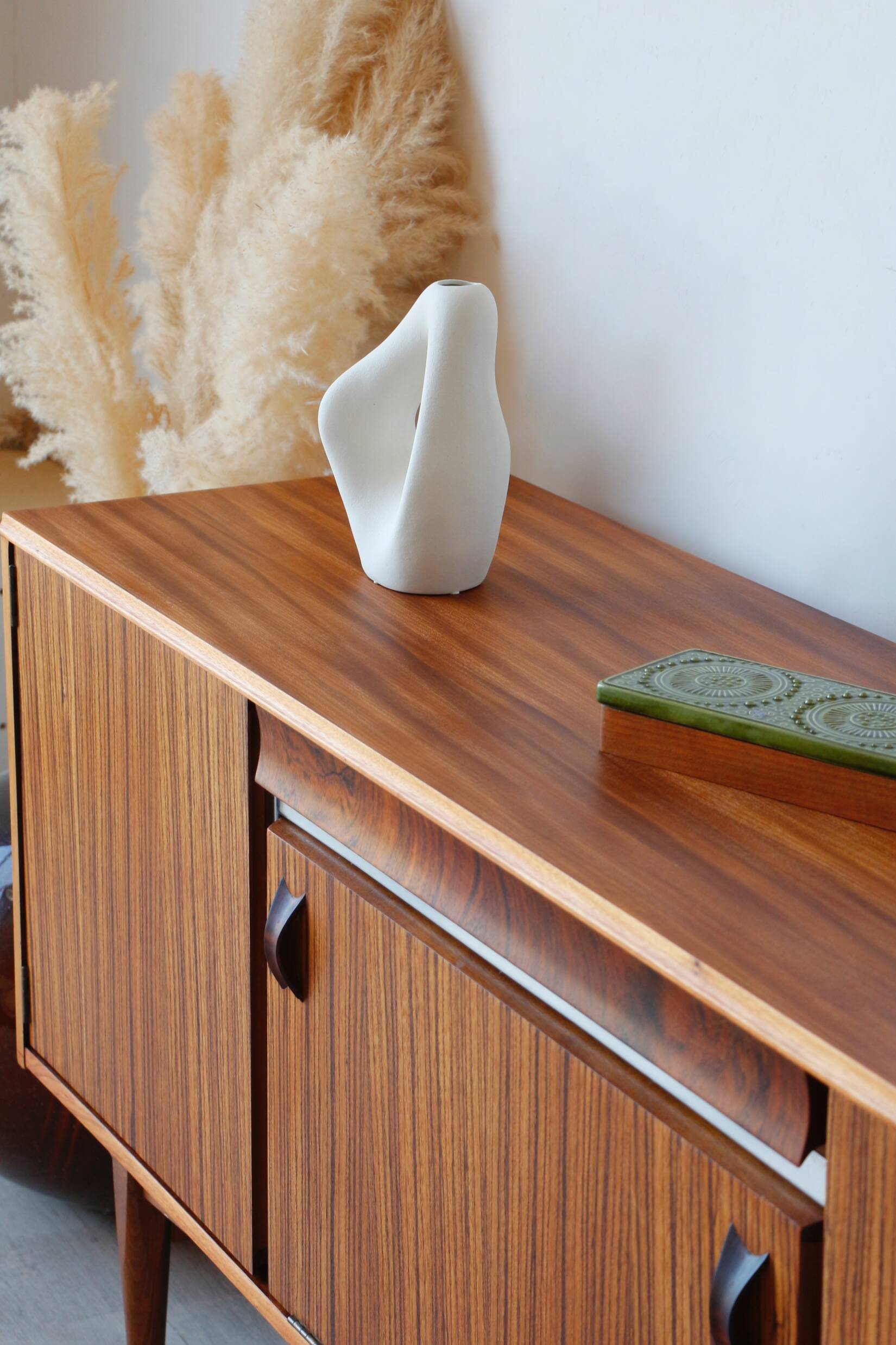 Enfilade scandinave zebrano – buffet vintage années 60