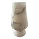 Vintage table lamp alabaster lamp, Italy 1960 minimalist